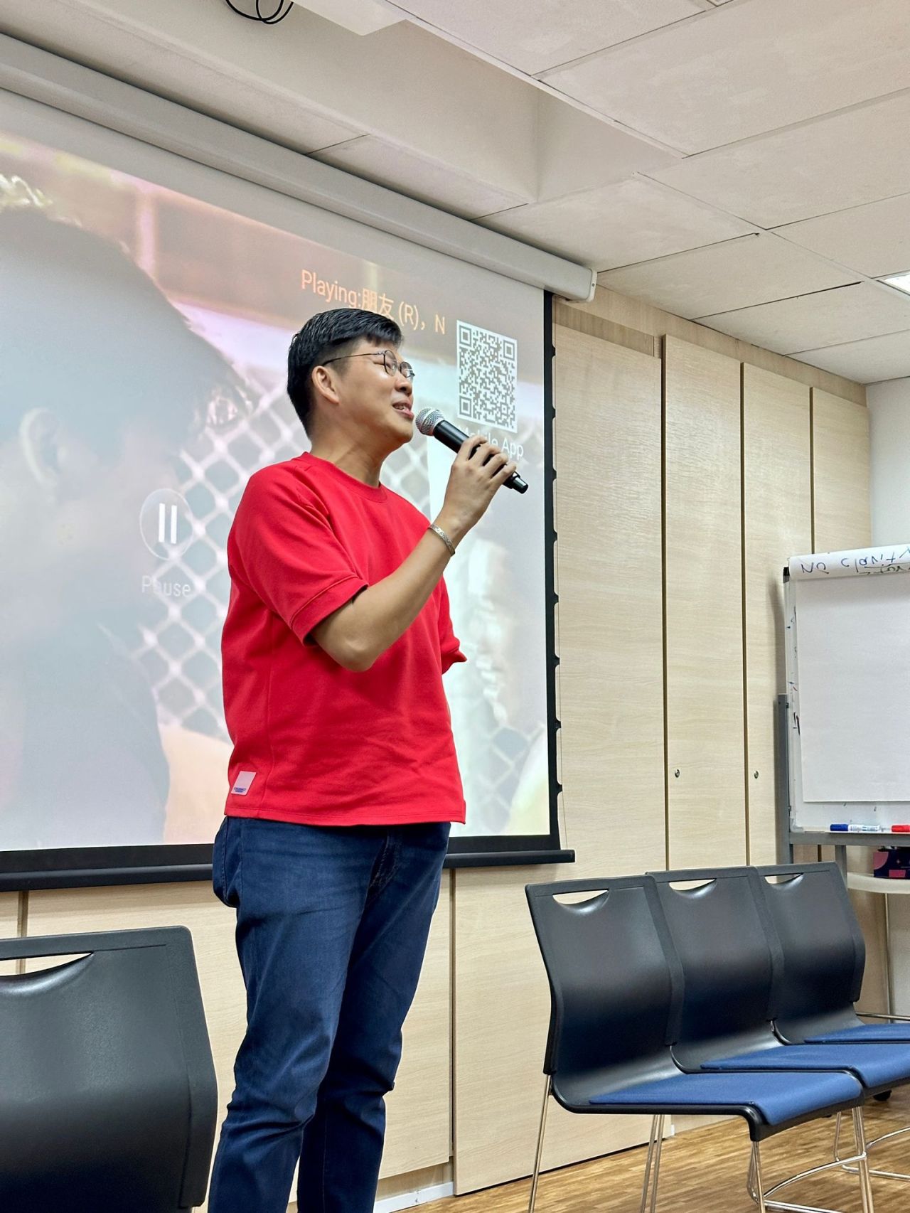 Brent speaking at Chinese New Year community event
